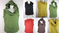HANDMADE Casual Hoodie Sports Sleeveless Tank Top Vest Sweatshirt Stonewash CF3