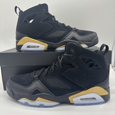 Nike Air Jordan Flight Club 91 Black Metallic Gold Shoes DC7329-007 Men Size NEW
