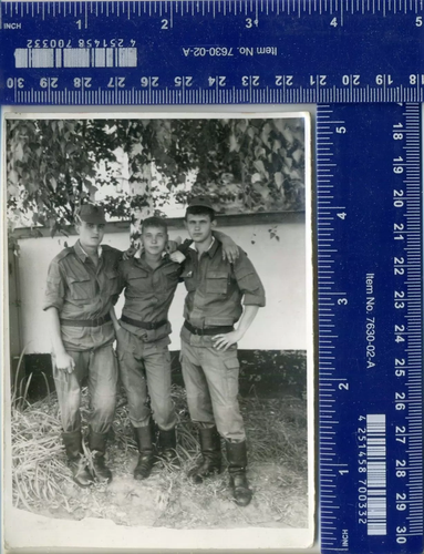 Vintage Gay Interest Photo Boys Handsome man Guy guys hug Military - Bild 2 von 3