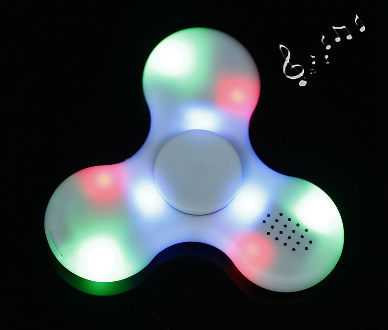 LED light Fidget tri Spinner Bluetooth Speaker EDC ADD ADHD For Adults