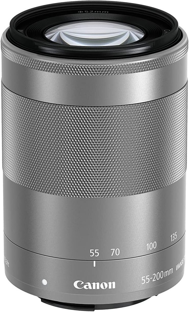 キャノンEF-M55-200F4.5-6.3 IS  STM Canon EF-M 55-200mm f/4.5-6.3 IS STM Lens - Silver for sale