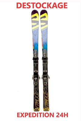 Salomon X RACE GS Ski Kinder gebraucht Blau 138 cm 1 Meter 38 + Bindungen