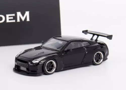 Modell Diecast Sammelauto 1:64 flammig schwarz JDM GTR R35 Pandem Sport - Bild 1 von 11