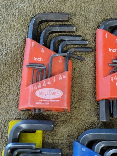12 Williams Bondhus Blue Point Klein Hex Allen Key Ball Wrench Sae Metric 70591 - Picture 2 of 17