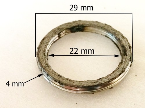 EX045 AUSPUFFBRECHERRING DICHTUNG DICHTUNG FÜR QUAD / ATV / SCHMUTZ / PIT BIKE 29 MM - Bild 1 von 2