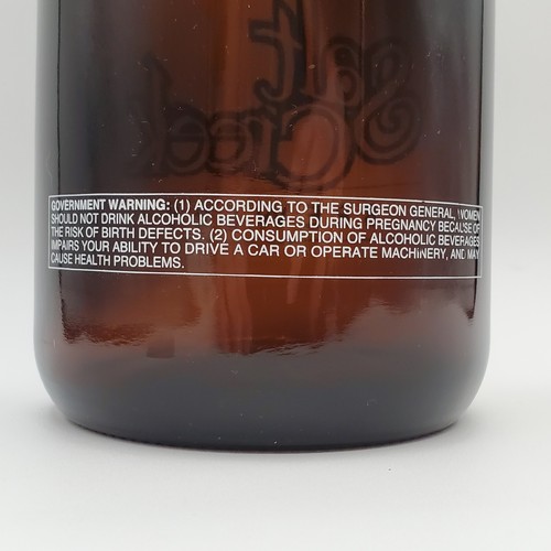 Salt Creek Brewery 11" brocca ambra 64 oz bottiglia vuota da 1,89 L con coperchio Bedford IN - Foto 11 di 16