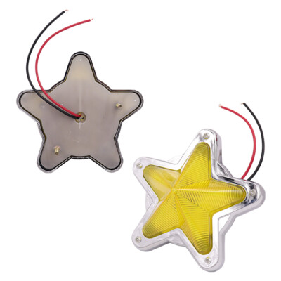 1PCS Yellow Star Shaped Side Marker / Accessory / LED Light / Turn