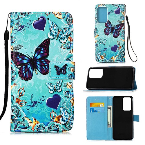 Magnetic Leather Flip Stand Card Wallet Case Cover For Samsung Galaxy "A" Series - Picture 40 of 63
