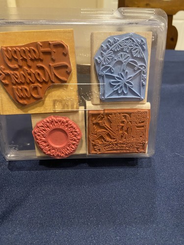 LOTE DE 4 SELLOS DE GOMA ESTAMPADOS SURTIDOS - Imagen 2 de 2