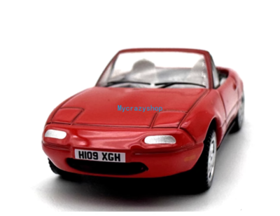 CR 1:76 Red MX-5 Miata MK1 Convertible Sports Model Diecast Metal