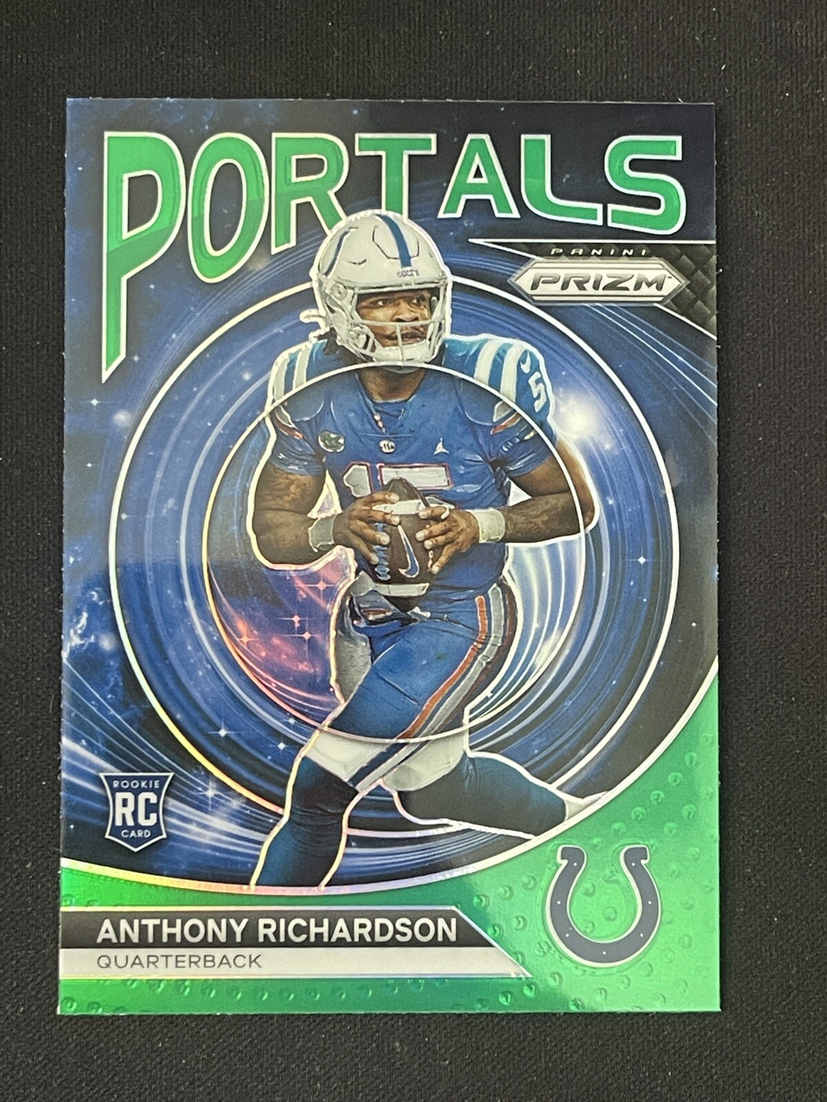 2023 Panini Prizm Portals GREEN Anthony Richardson Rookie RC Grade Ready 🔥