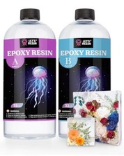 RESIN 1/2 Gallon Casting Epoxy Resin,Bubble Free  Crystal Clear Epoxy Resin Kit