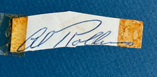 RARE  1950's Al Rollins  Hockey Goalie Cut Signature - Blackhawks, Maple Leafs,