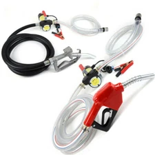 Commercial 12V DC Electric Fuel Transfer Pump Diesel Kerosene Oil Auto Portable