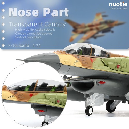 1/72 Scale F-16I Fighter Airplane Pre-build Model Kits Diecast (F-16I-Israel) - Picture 3 of 6