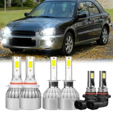 For Subaru Outback 2000-2004 6X LED Headlight Fog Light Bulbs Combo Kit 6000K