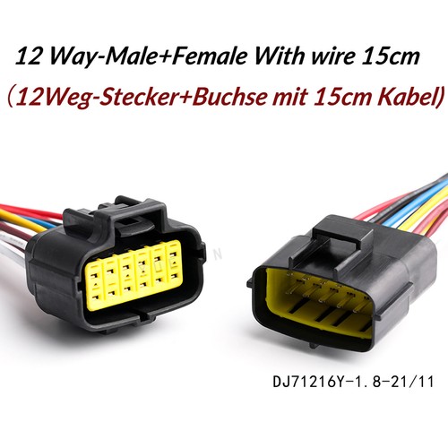 AMP Econoseal KFZ Stecker Set 1/2/3/4/6/8/10/12/16-polig Steckverbinder Motorrad - Picture 29 of 30