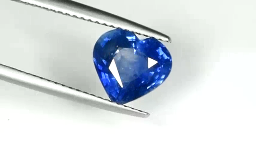 3.18 ct DAZZLING LUSTROUS HEATED NATURAL BLUE SAPPHIRE HEART C Vdo 0414 GB - Video 1 of 1