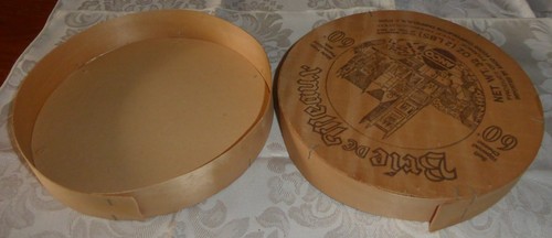 Vintage Empty Brie Meaux Wood Cheese Box - Picture 6 of 6
