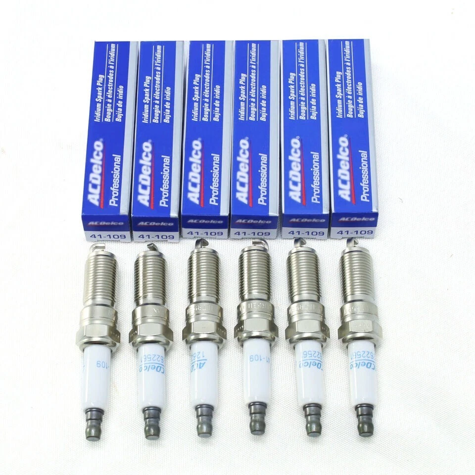 6X Iridium Spark Plugs 41-109 12622561 For Buick Cadillac Chevrolet GMC US HOT Foto 2 de 4