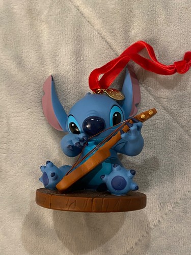 Disney Store Sketchbook Ornament, STITCH WITH UKULELE, Lilo & Stitch, w/box 2008