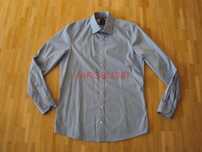 Original Olympus level 5 five shirt shirt long sleeve light blue size: 40 15 3/4 body fit