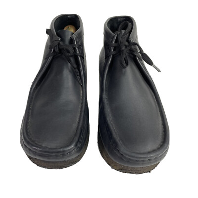 Clarks Originals Walabees Boots Mens 10.5 M Black Leather