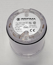 WERMA 840 400 00 Signaltechnik Stack Light 240Vmax 7W max White / Transparent