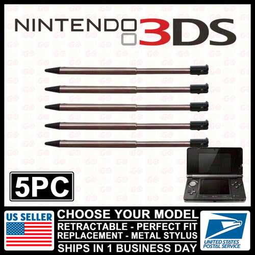 Metal Retractable Stylus For Nintendo NEW/3DS/2DS/DSi/XL/DS/Lite/LL Touch Pen - Picture 39 of 68