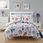 Kids Floating in Space Bed in a Bag 5 Piece Comforter, Sham & Sheet Set