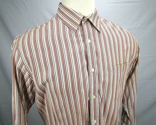 Camisa de vestir Banana Republic con botones a rayas para hombre XL 17 - 17,5 manga larga - Imagen 6 de 12