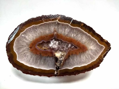 300g Unpolished Pair Full Skin Agate Thunderegg Half Geode Xuanhua,China 020 - Picture 4 of 11
