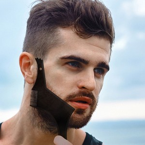 Fashion Beard Shaping Template Comb Barber Tool Symmetry Line Up
