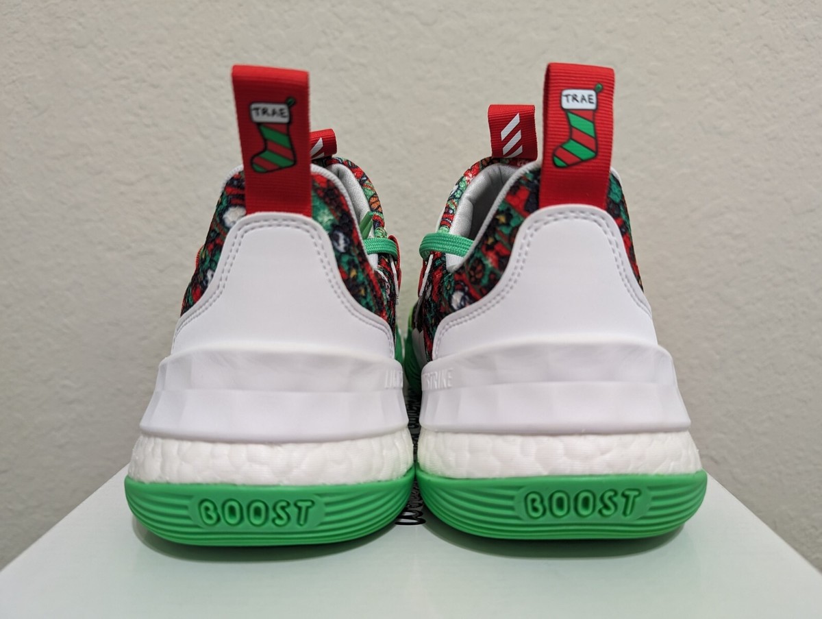 Adidas Trae Young 1 Christmas Basketball Screaming Green Red