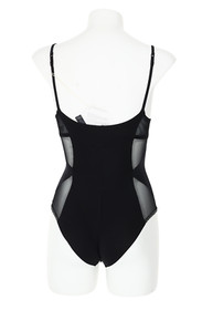 La Perla Neo-Goth Balconette Bodysuit in Absolute Black L66219 Size 32B