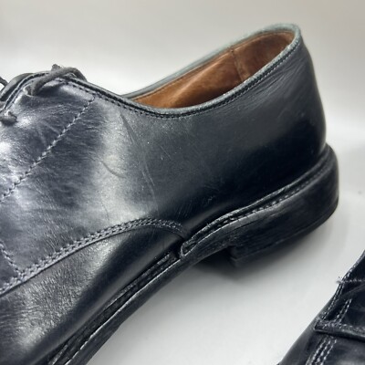 Allen Edmonds Walton Cap Split Toe Oxford Men Size 11.5 E Wide Black Lace Shoes Allen Edmonds Black Leather Mens 11 WALTON Split Toe Oxford  main image 3