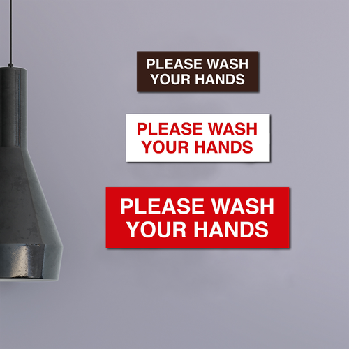 Basic Please Wash Your Hands Sign - Picture 3 of 95