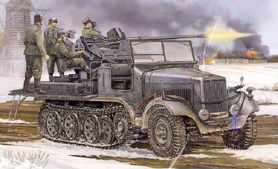 Trumpeter Sd.Kfz.6/2 3,7cm Flak 37 Selbstfahrlafette Howitzer 1:35 inkl.Ätzteile