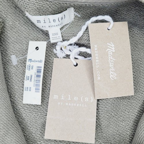 Madewell Bomber Jacket Women's Olive Green Size XXS Streetwear Casual Varsity - Picture 6 of 10