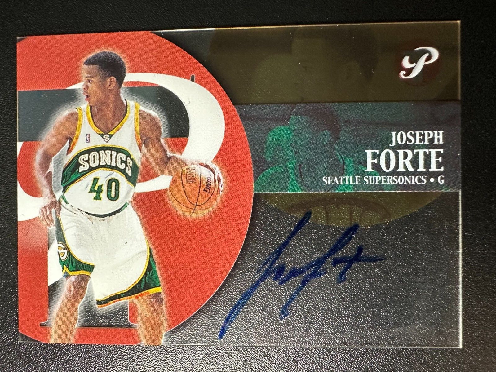 2002-03 Topps Pristine Personal Endorsements Joseph Forte #PE-JF Auto