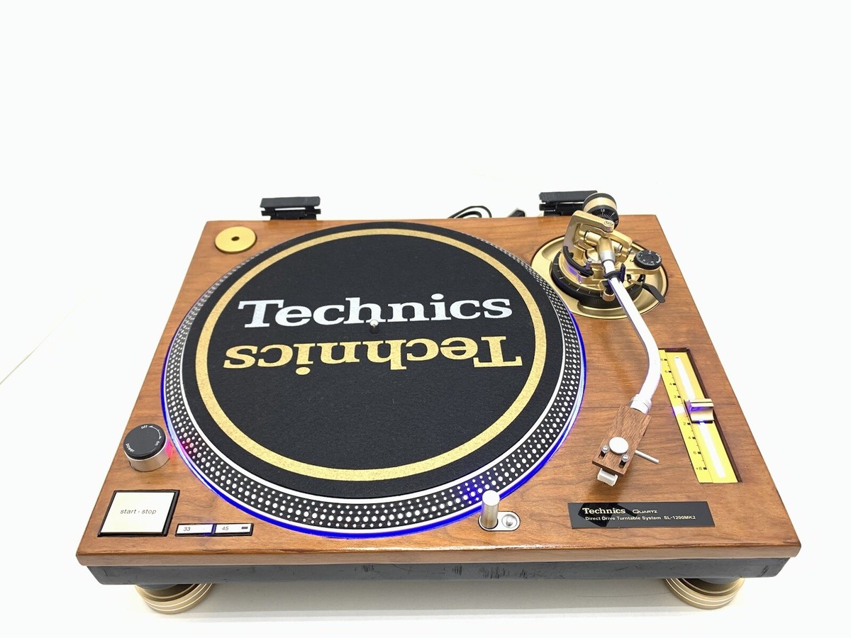 TECHNICS SL 1200 MK2 WOOD and GOLD Direct Drive Turntable TECHNICS SL 1200 MK2 WOOD and GOLD Direct Drive Turntable