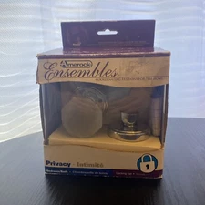 Amerock Crystal With Polished Chrome Privacy Door Knob Bed And Bath E5248-5-FC2