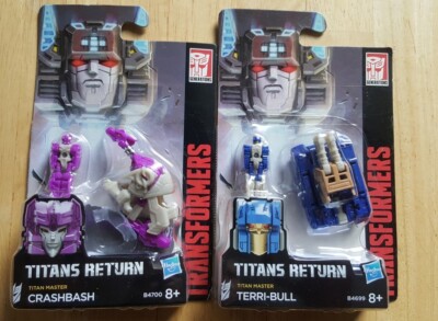 Transformers Titans Return Titan Master - Crashbash & Terri-Bull - ca. 3,5cm