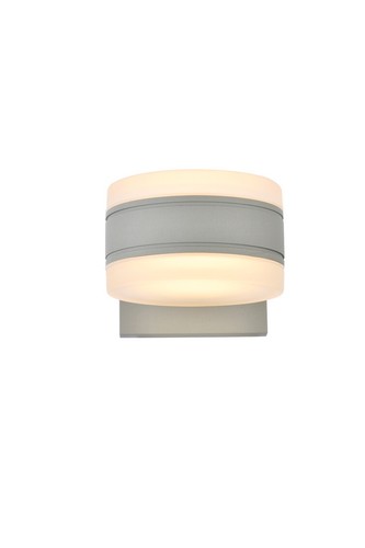 Outdoor Wall Sconce Light Fixture LED Silver Porch Walkway Patio Yard or Garden - Picture 7 of 7