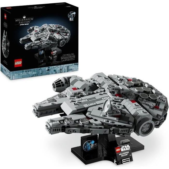 LEGO Star Wars 75375 Millennium Falcon, Set de Construction, Vaisseau Spatial...