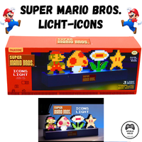 Paladone Icons Light Lampe Licht Nintendo Super Mario Bros. Led 3 Modi Neu Ovp