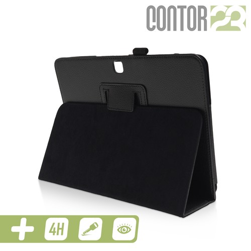 Schutzhülle, Tasche mit Schutzfolie in SCHWARZ für 10.1" Samsung Galaxy Tab 4 - Bild 1 von 6