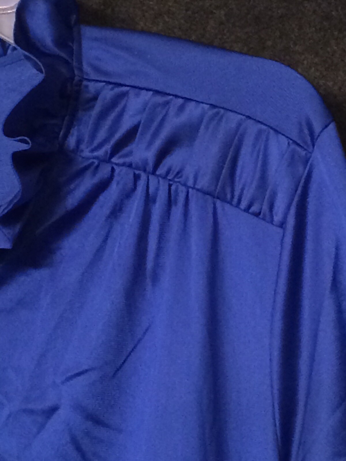 Vanity Fair Housecoat Royal Blue Vintage Size Medium Gem