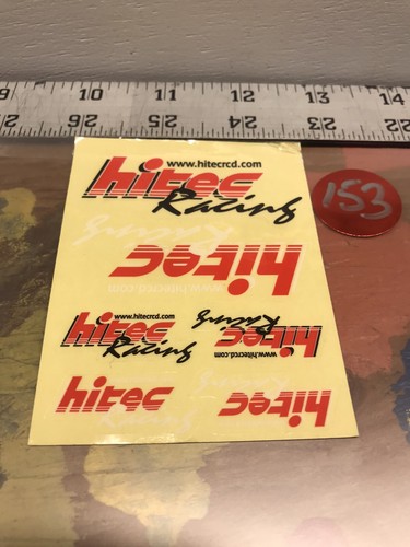 Vintage HiTec Racing Decals , Stickers: New USA Shipped - Picture 2 of 2