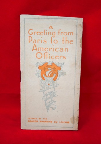 Early 1900's Greeting From Paris To The American Ofticers Booklet - 第 1/7 張圖片